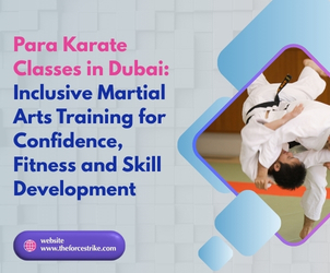 Inclusive Para Karate training in Dubai for children and adults with special martial arts coaching and fitness development.